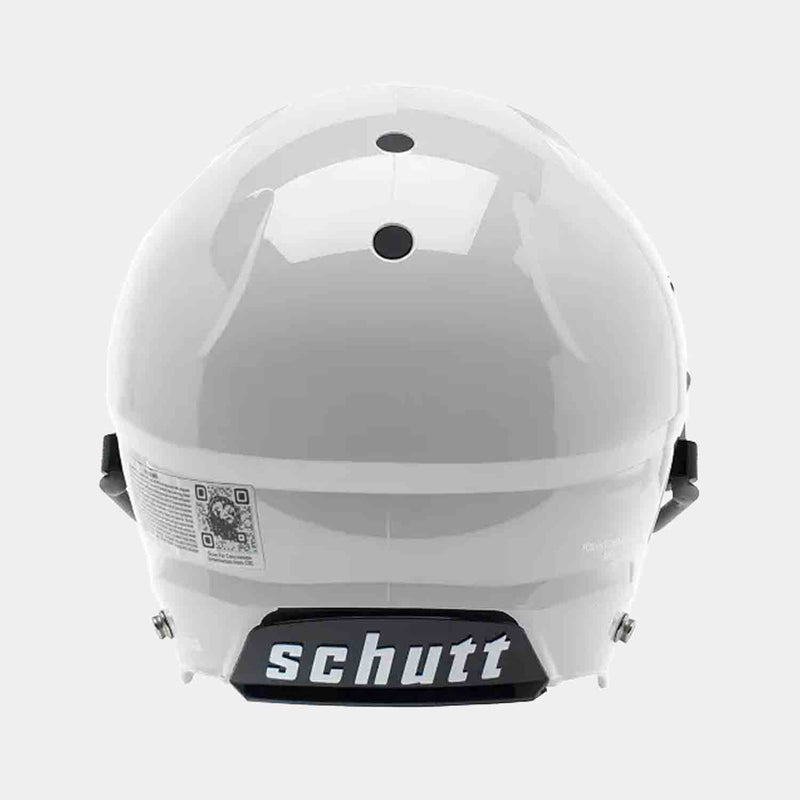 Rear view of Schutt A11 Youth Football Helmet.