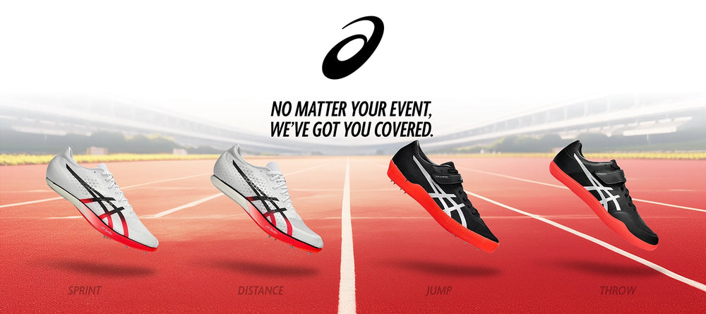 Shop Asics Track and Field Event Shoes Banner SVSports