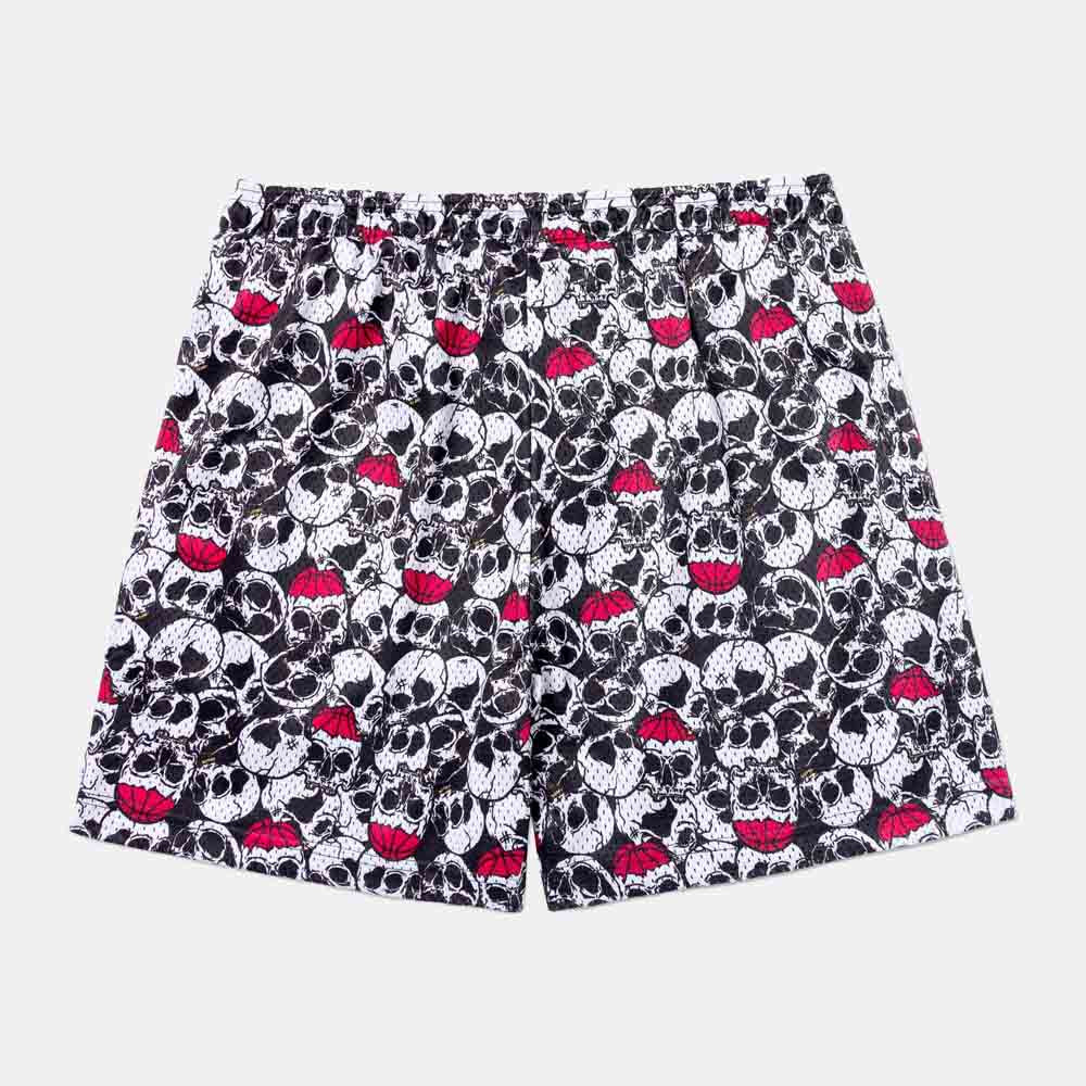 Rear view of the City Reapers Skull Shorts.