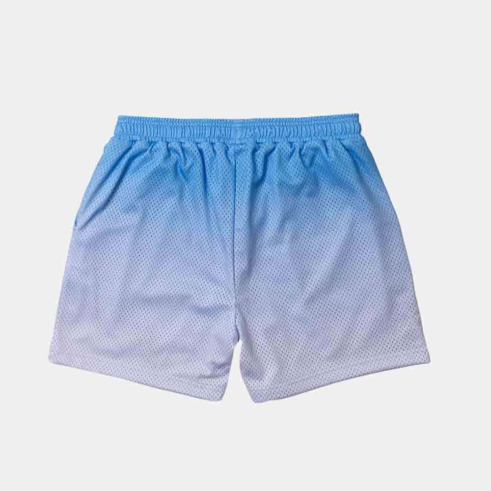 Rear view of the Kids' Classic Gradient Mesh Shorts.