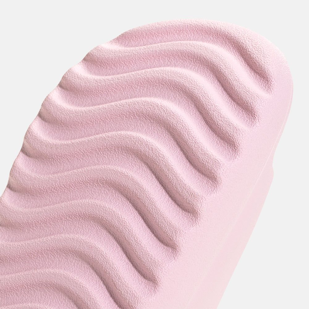 Up close, bottom view of the Adidas Adilette Lumia Slides.