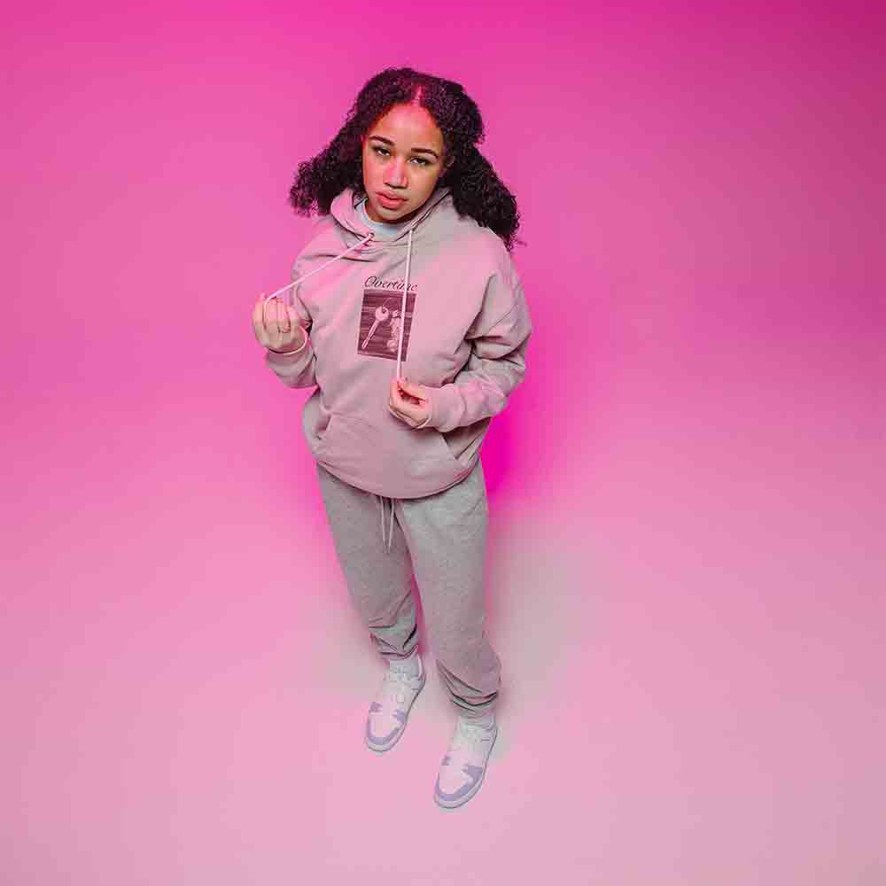 Front view of the Overtime No Time For Heartache Hoodie.