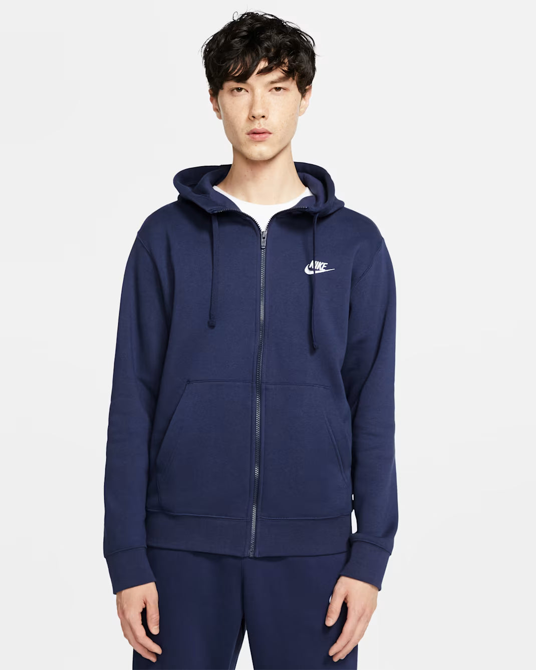 NIKE MENS FULL ZIP CLUB HOODIE