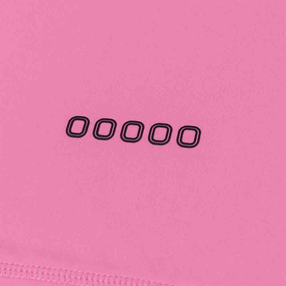Up close view of emblems on the Overtime Valid Compression Tee.
