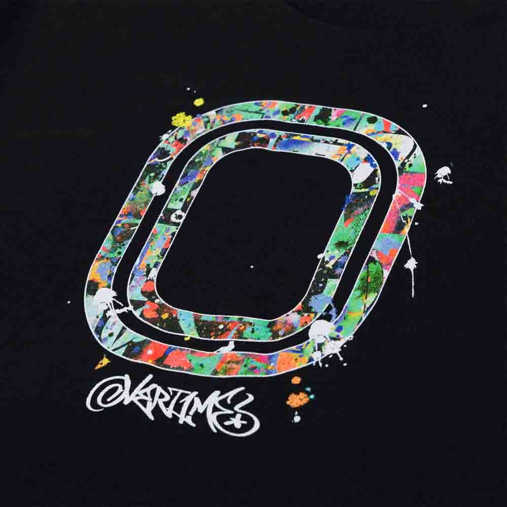 Up close, front view of the Overtime Vandal Paint Tee.