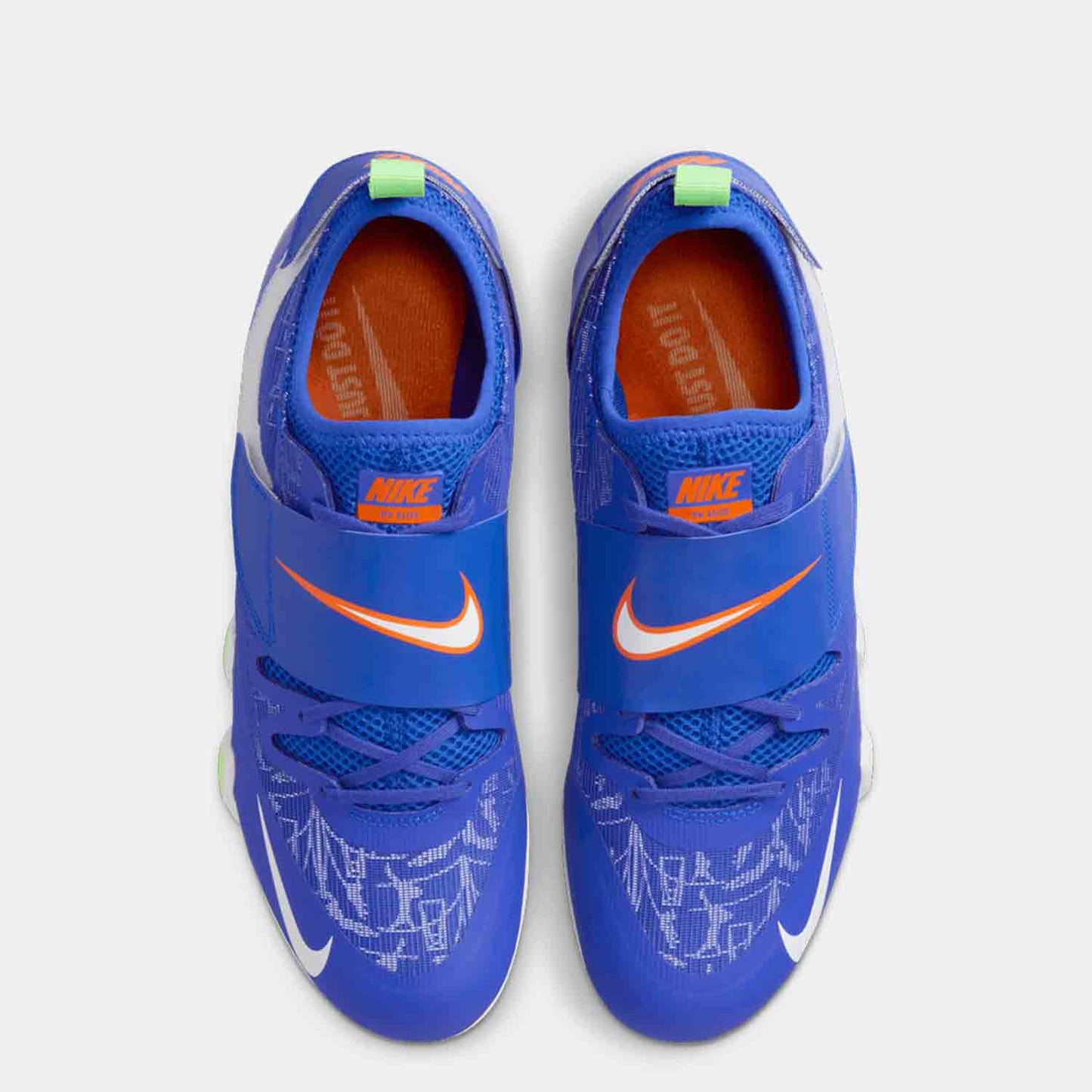 Top view of Nike Pole Vault Elite Jumping Spikes.