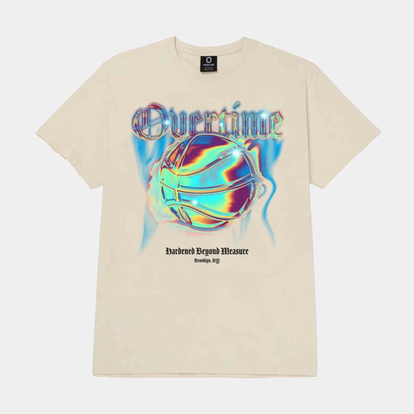 Front view of Overtime Chrome Team Tee.