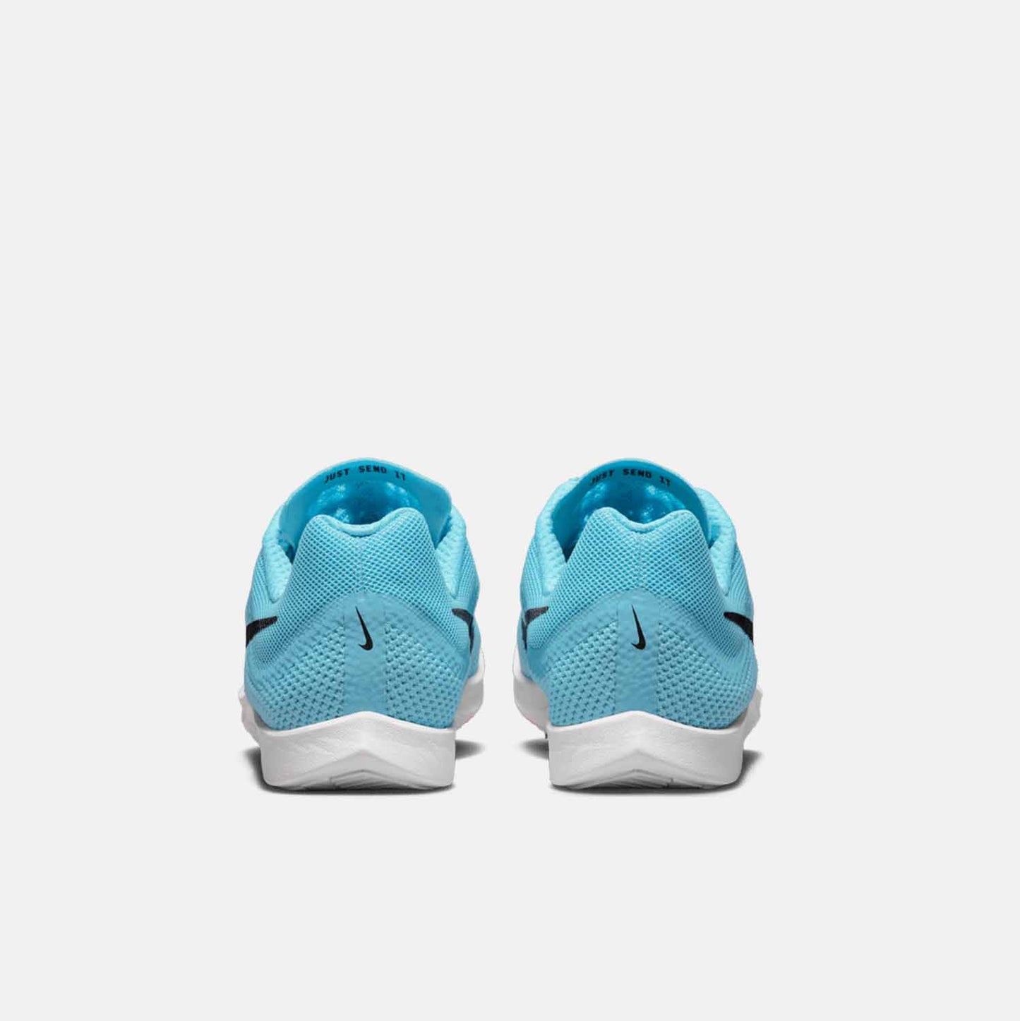 Rear view of Nike Rival Distance Spikes.