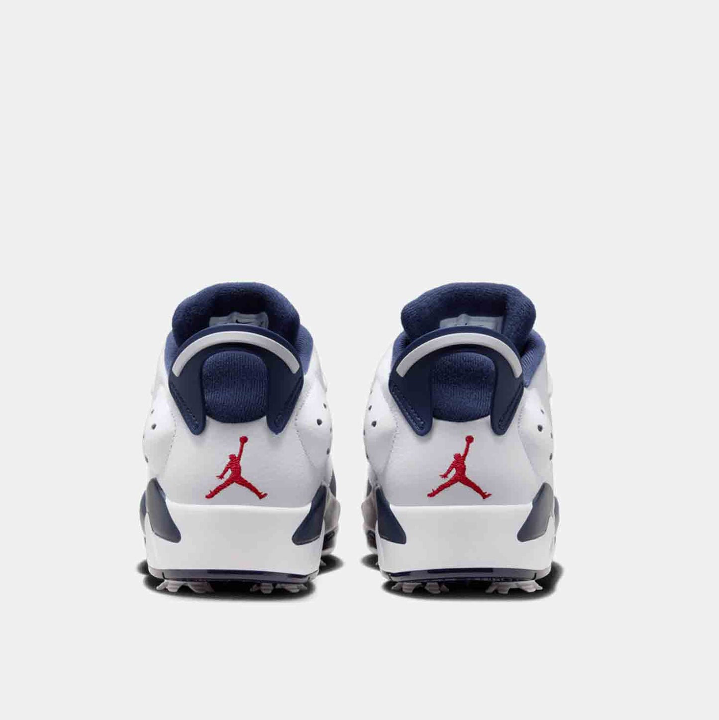 Men's Retro 6 Low G 'Olympic' Golf Shoes, White/Midnight Navy - SV SPORTS