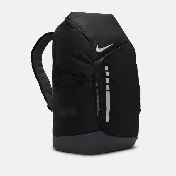 Front/side view of the Nike Hoops Elite Backpack.