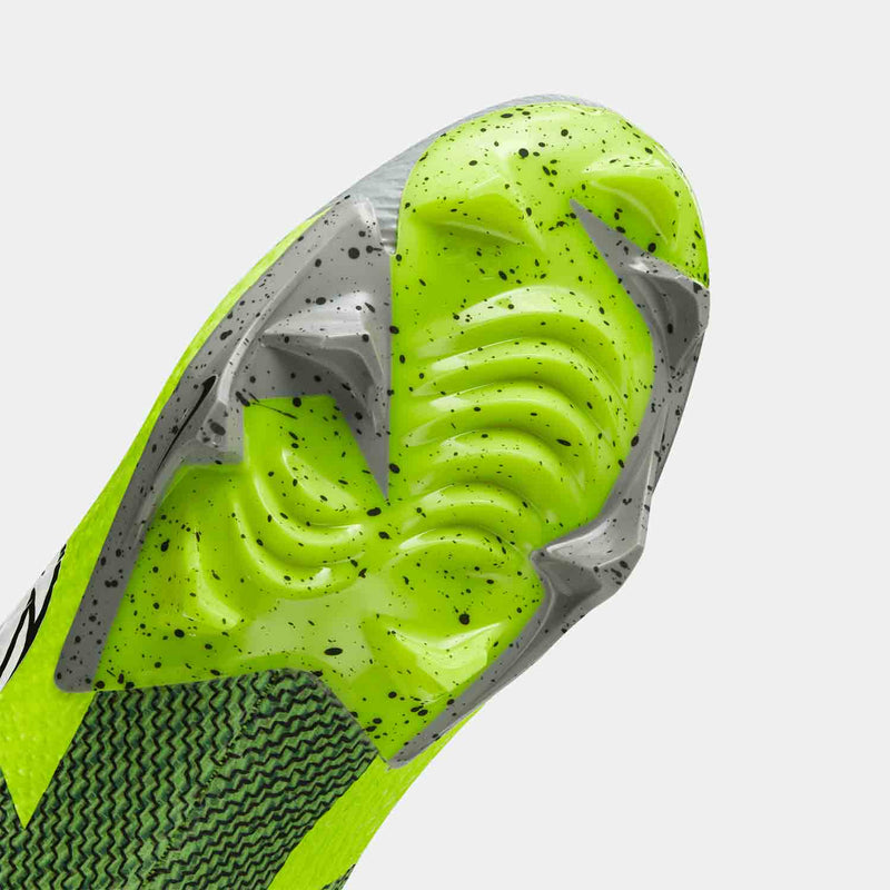 Up close, bottom view of the Men's Nike Vapor Edge Speed 360 2 Football Cleats.