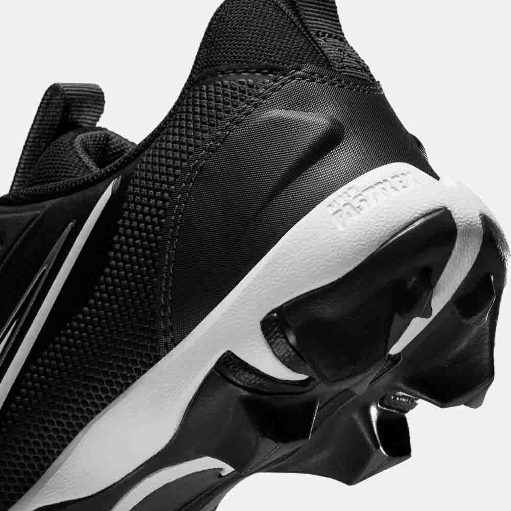 Up close, rear view of the Kids' Nike Force Trout 9 Keystone Baseball Cleats.
