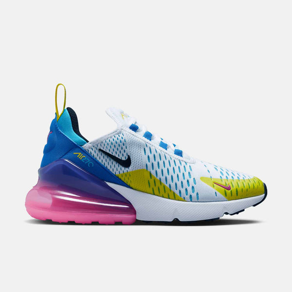 Side view of Kids' Nike Air Max 270 Running Shoes.