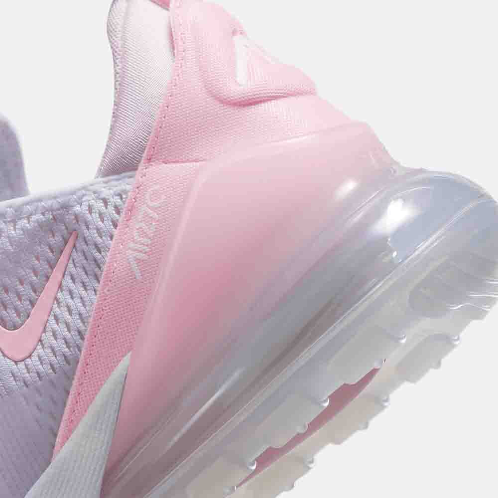 Up close, rear view of the Nike Women's Air Max 270.