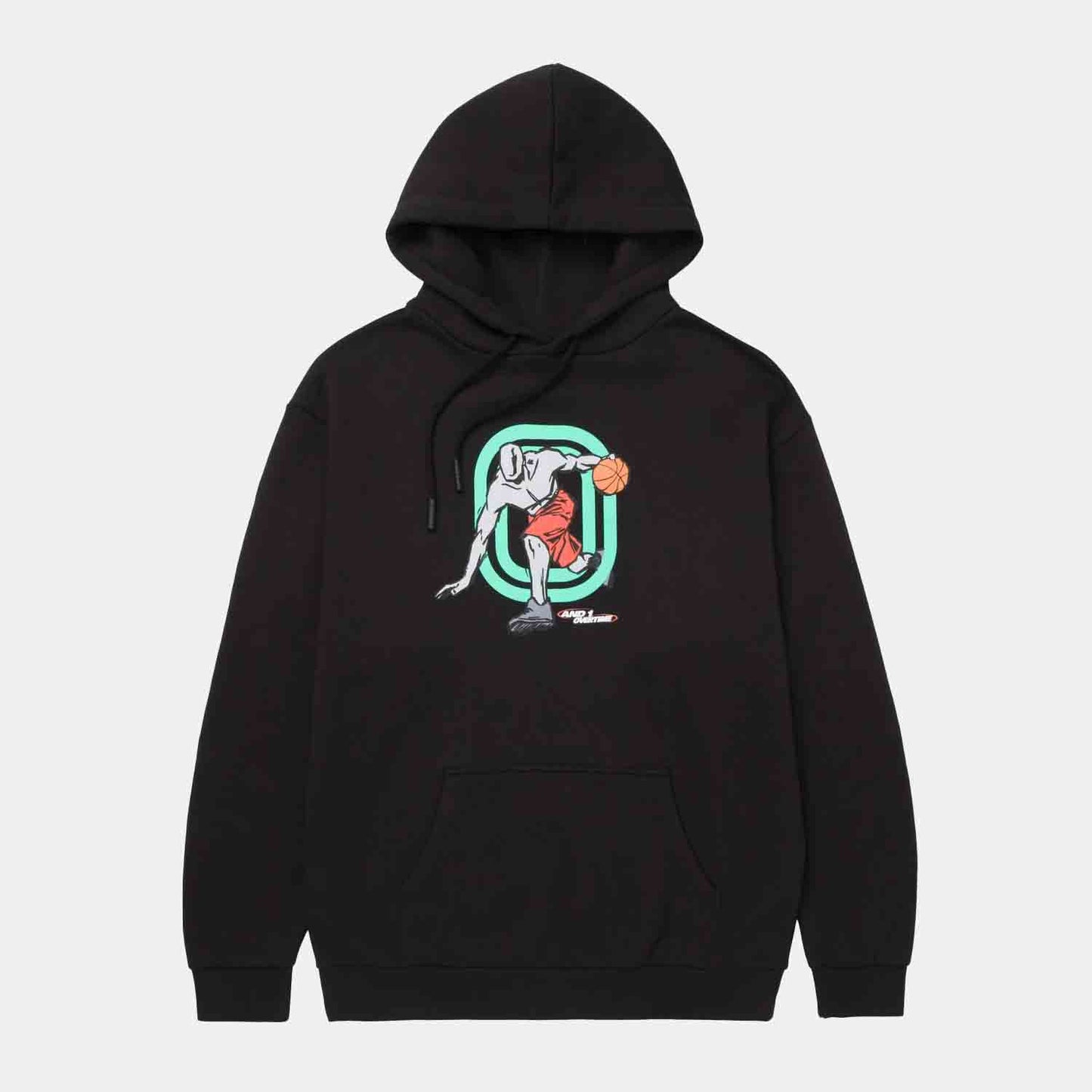 Front view of Men's OT X AND1 Hooping Hoodie.