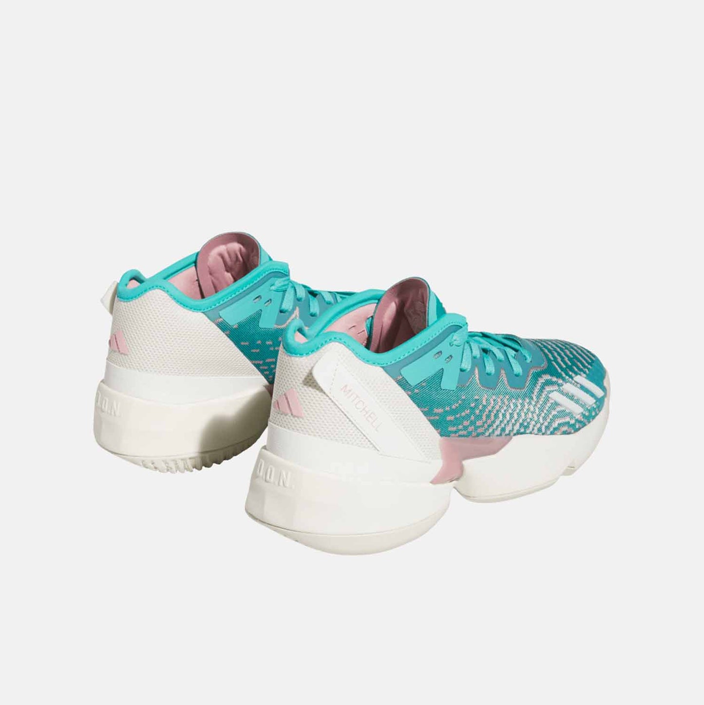 Rear view of Men's Adidas D.O.N. Issue 4 Basketball Shoes.