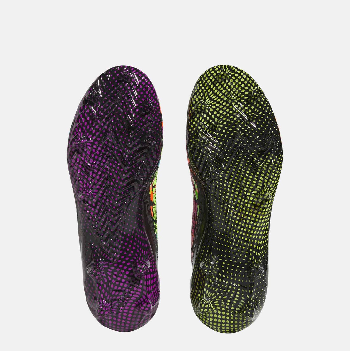 Bottom view of Adidas Adizero 12.0 Mismatch Football Cleats.