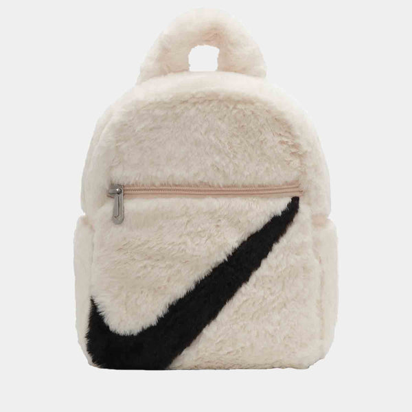 Front view of the Nike Sportswear Futura 365 Faux Fur Mini Backpack.