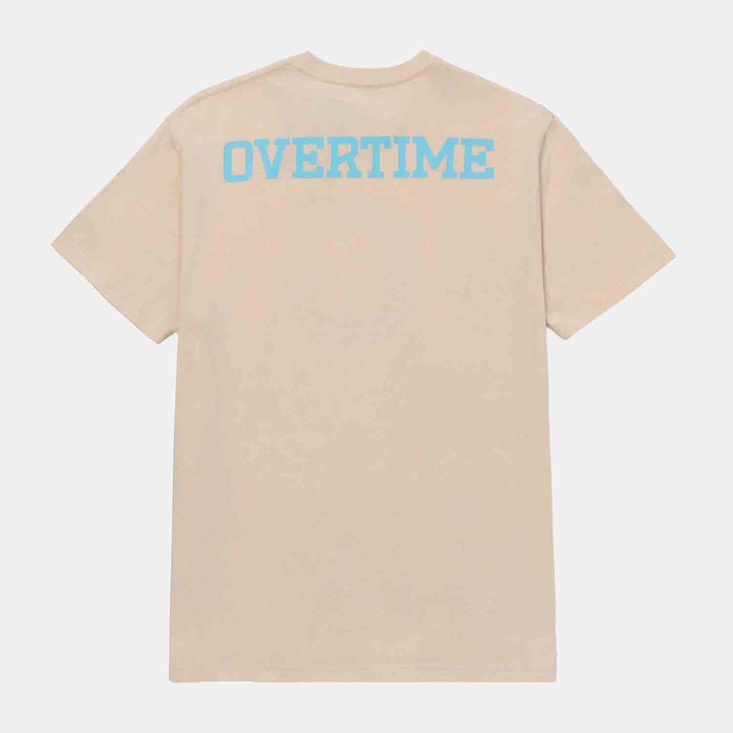 Rear view of Overtime Classic Tee.