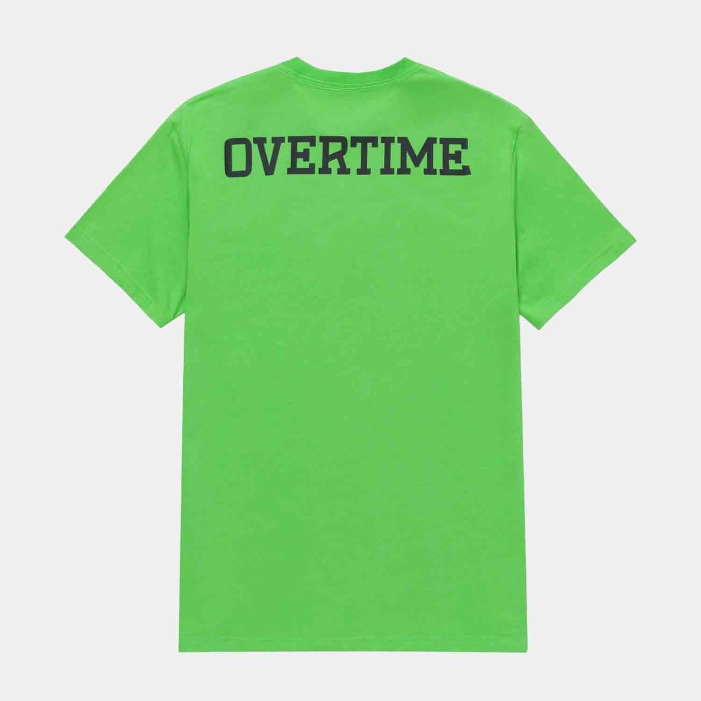 Rear view of Overtime Classic Tee.