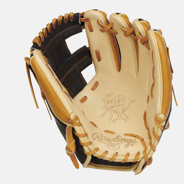 Front palm view of Heart of the Hide 2023 Gold Glove Club 11.5" Infield Baseball Glove.