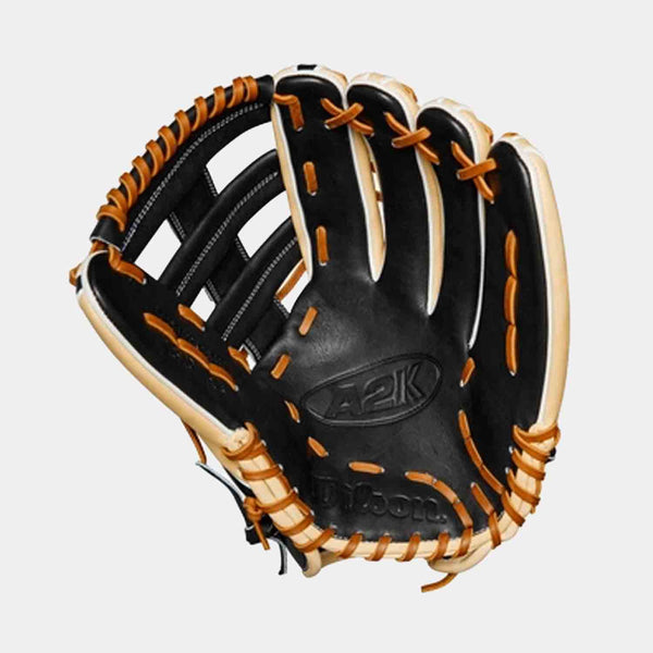Front palm view of 2024 A2K 1810 12.75” Outfield Baseball Glove.