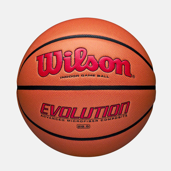 Evolution 28.5 Game Basketball, Size 6, Orange/Scarlet - SV SPORTS