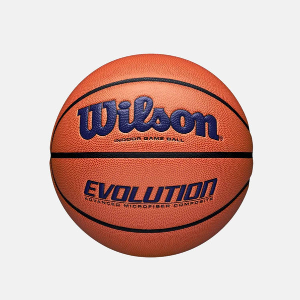 Evolution 29.5 Game Basketball, Size 7, Orange/Navy - SV SPORTS