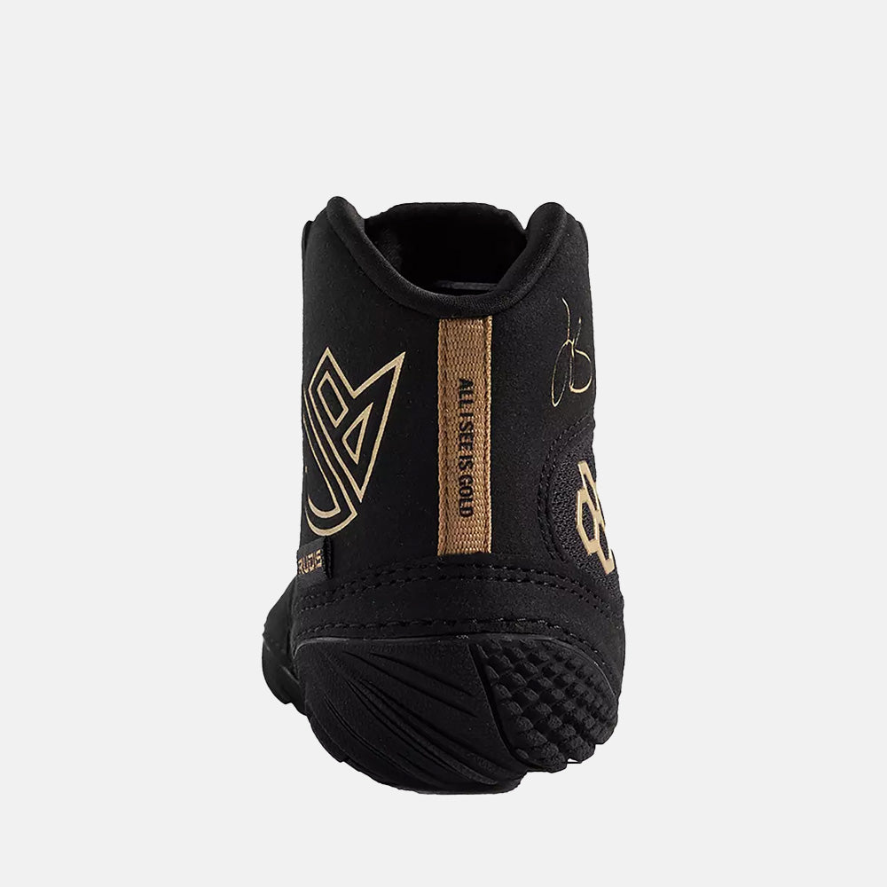 Rear view of the Kids' Rudis Jordan Burrough JB1 Wrestling Shoes.
