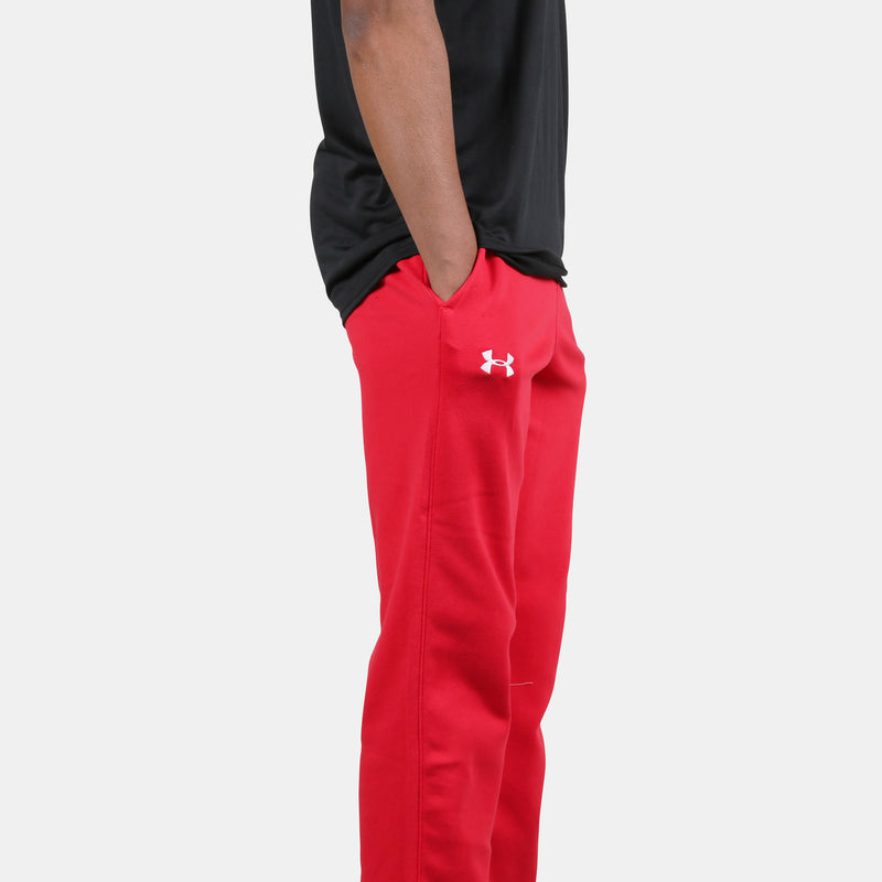 Side view of the Under Armour Men's Hustle Fleece Pant.