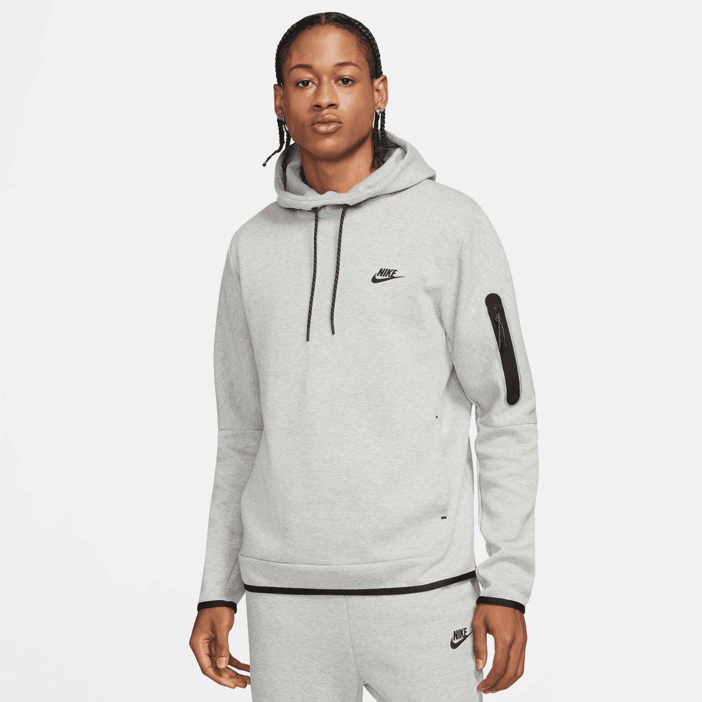 Men's Sportswear Tech Fleece Pullover Hoodie, Dark Grey - SV SPORTS