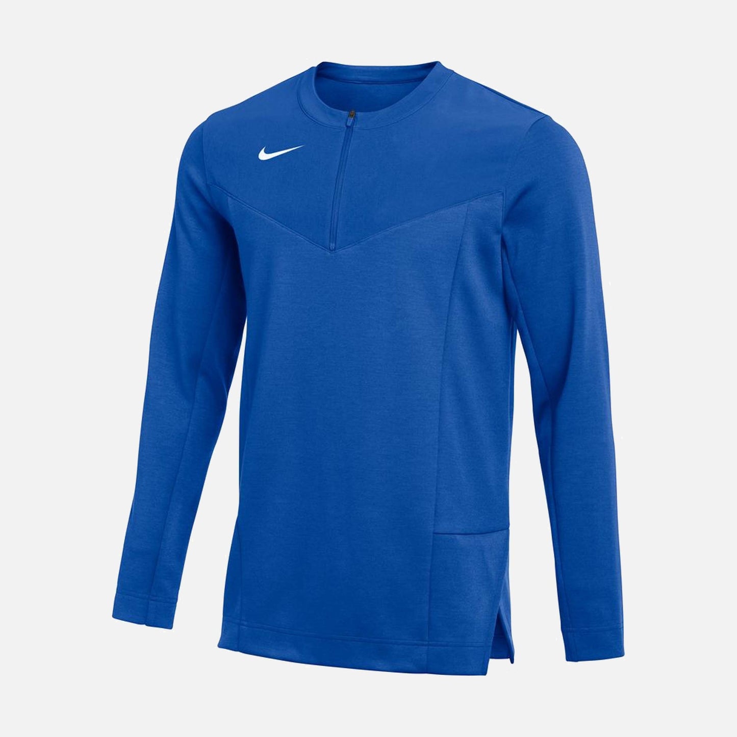 Men's 1/2 Zip Long-Sleeve Football Top, Game Royal - SV SPORTS