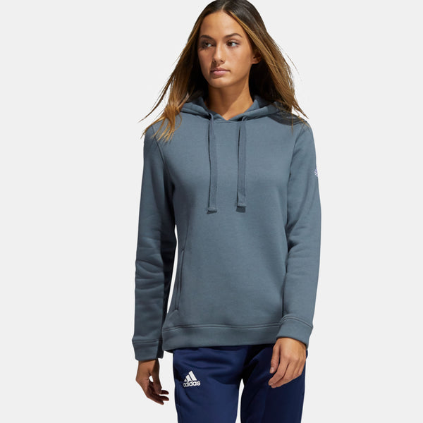 Women's Adidas Fleece Hoodie - Onix/White - SV SPORTS
