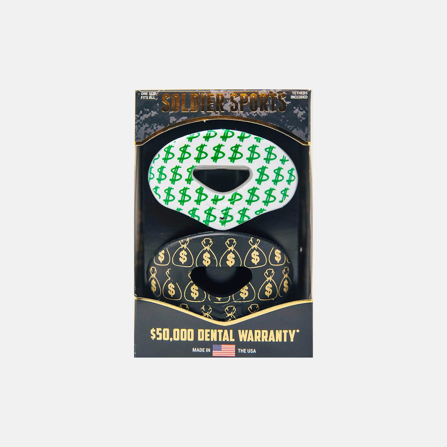 Two-Pack Lip Protector Mouthguard, Mo Money - SV SPORTS