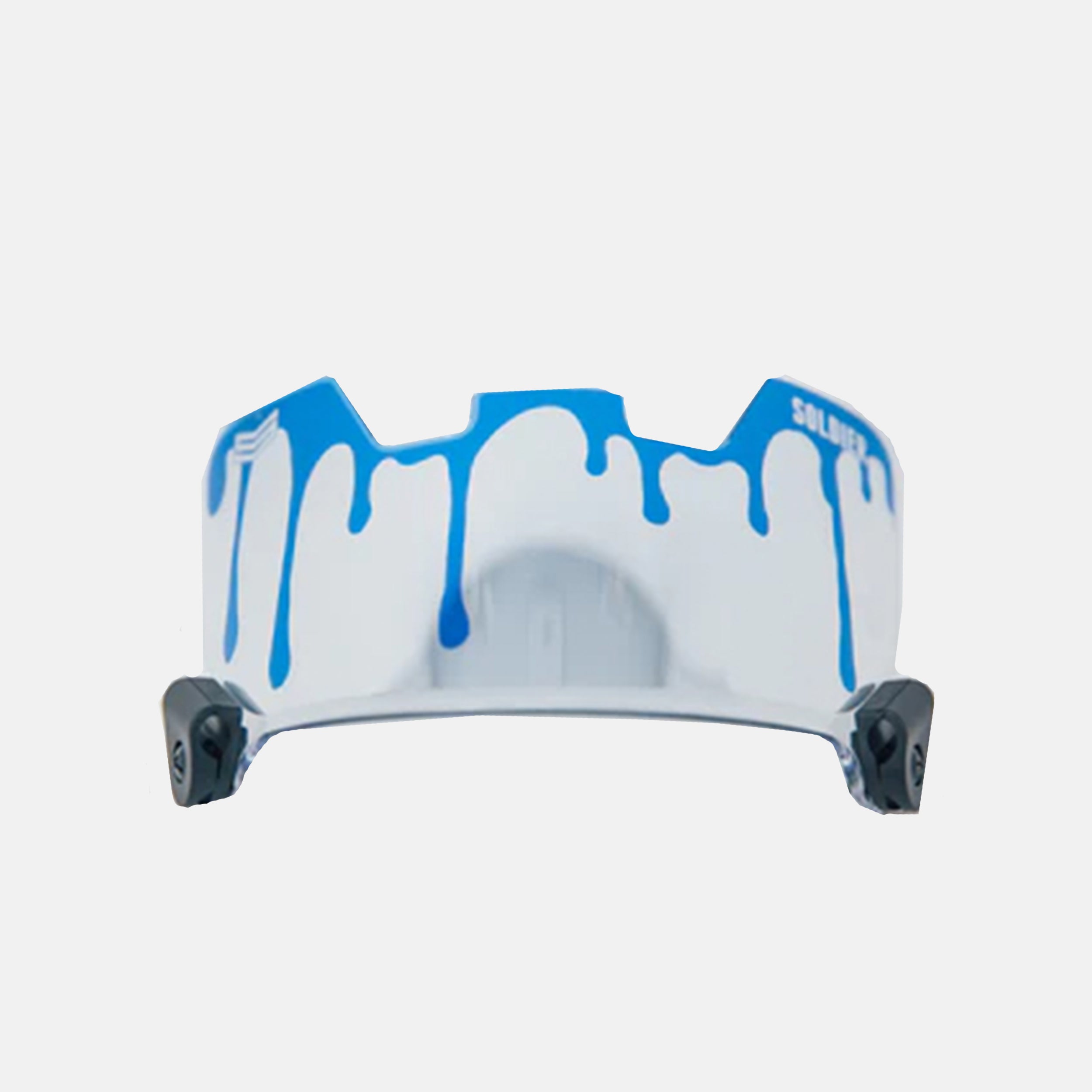 cheap visors football helmets Soldier Translucent Blue Drip Football Helmet Visor