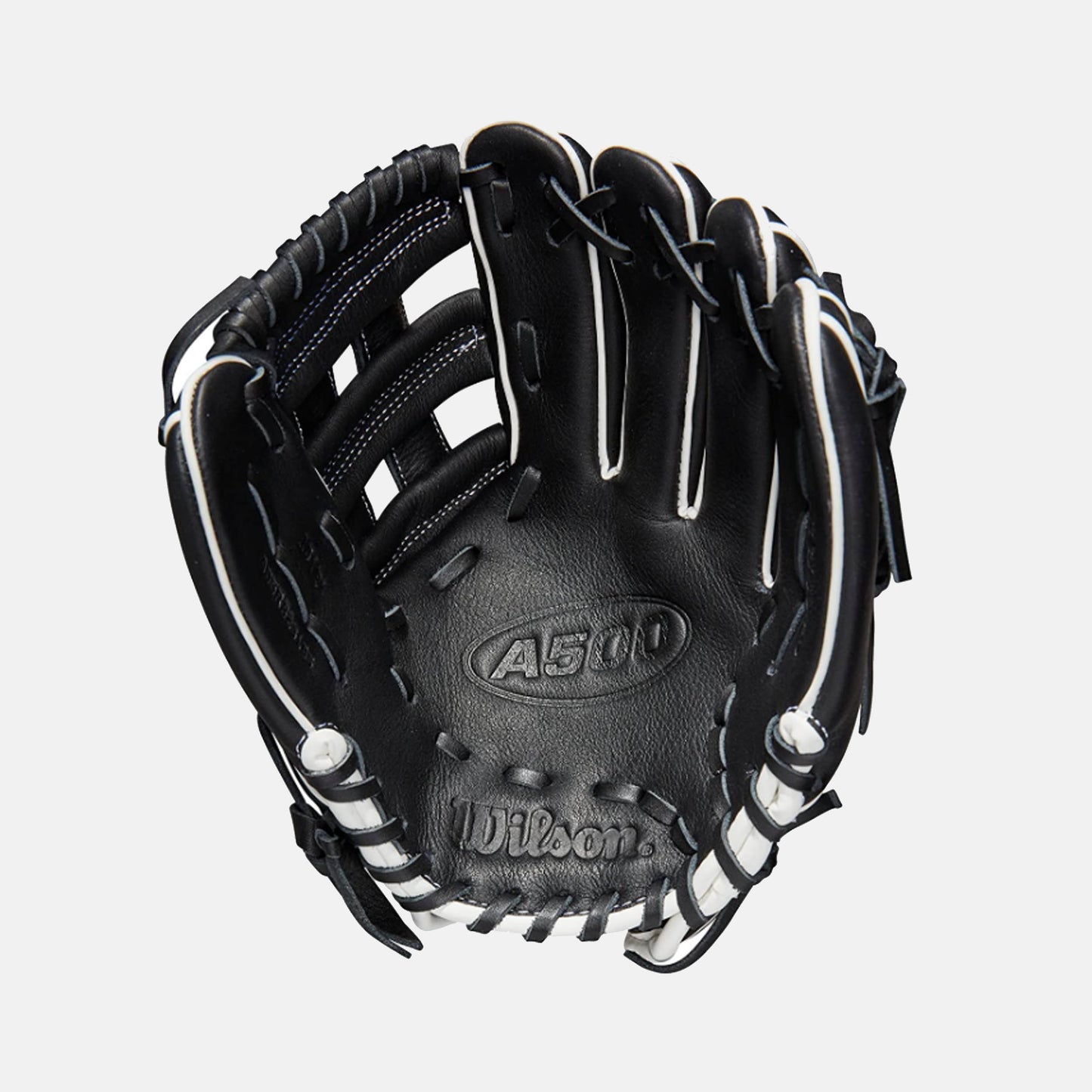 Front palm view of Wilson A500 10.5" Baseball Glove.