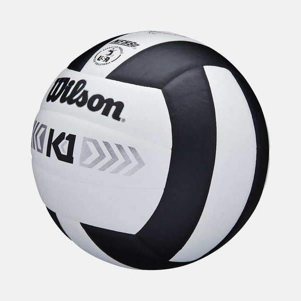 K1 Silver Volleyball, Black/White - SV SPORTS