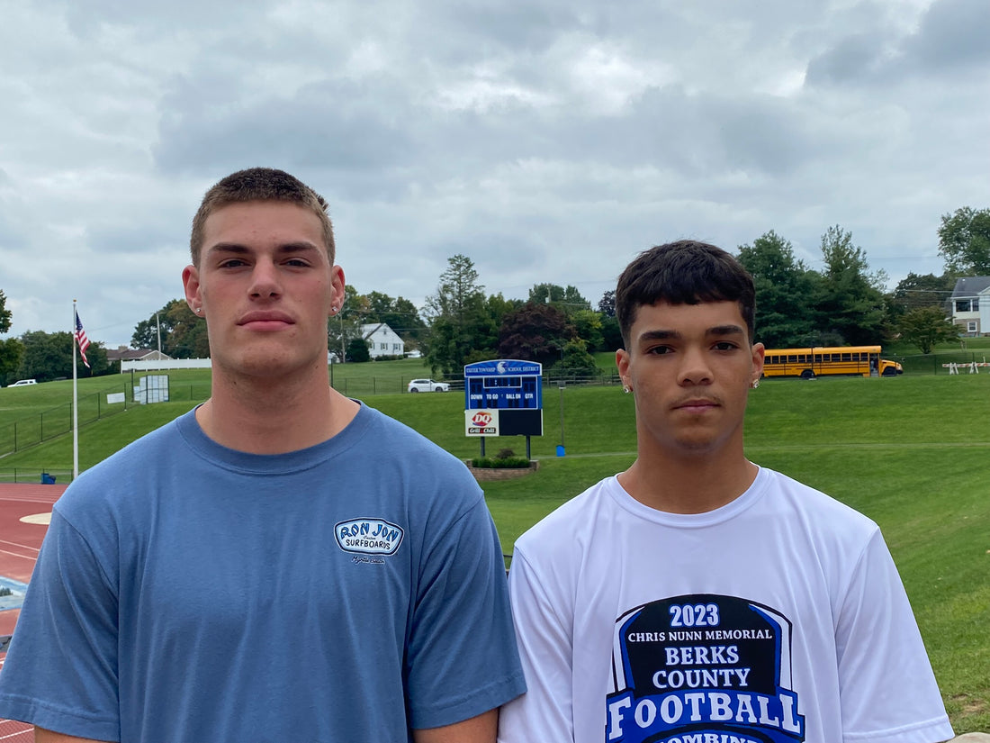Zack and Jayden Zandier of Exeter's football team