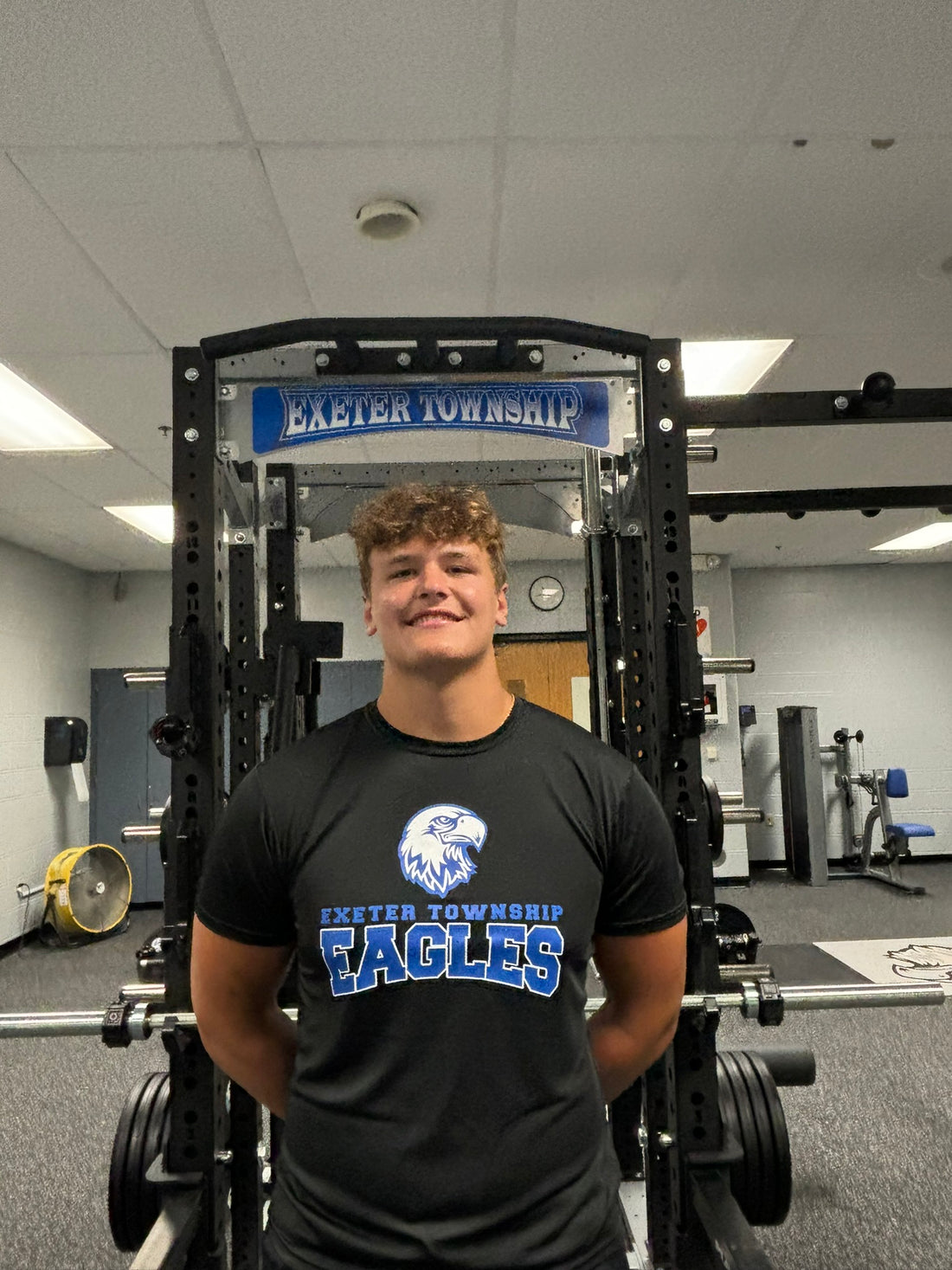 Exeter football and shot put standout Logan Wegman
