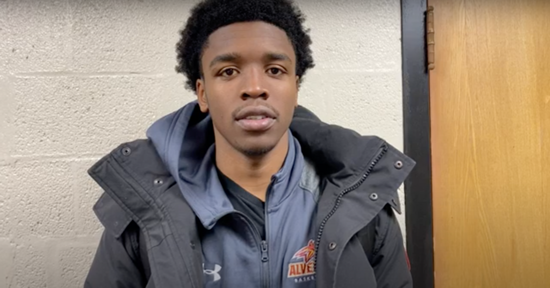 Alvernia's Malik Green talks with SV Sports