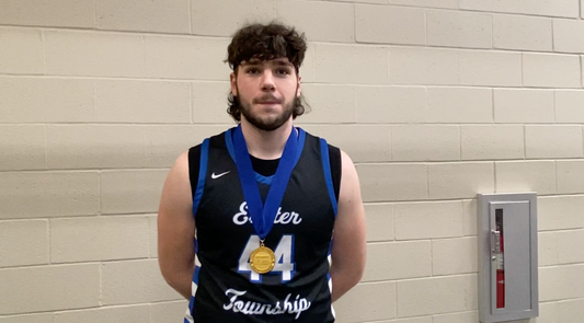 Anthony Caccese of Exeter meets with SV Sports post game