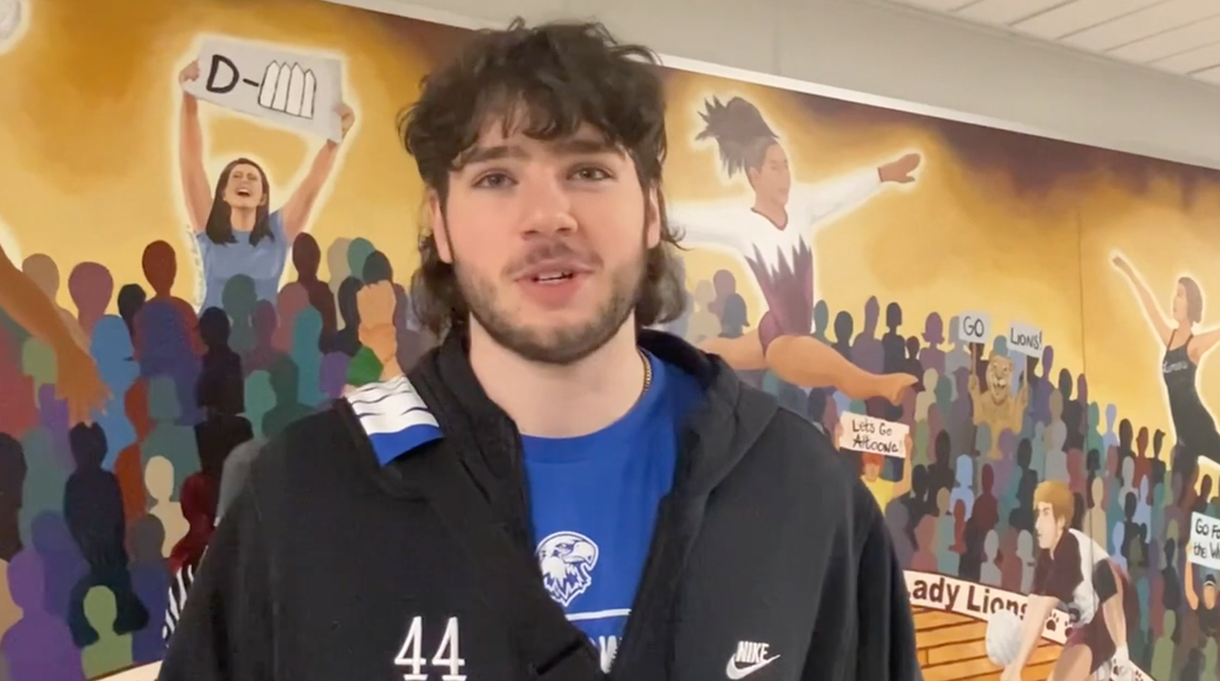 Exeter senior Anthony Caccese on their State Run