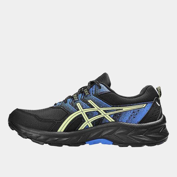 Side medial view of Men's Asics Gel-Venture 9 Extra Wide Trail Running Shoes.
