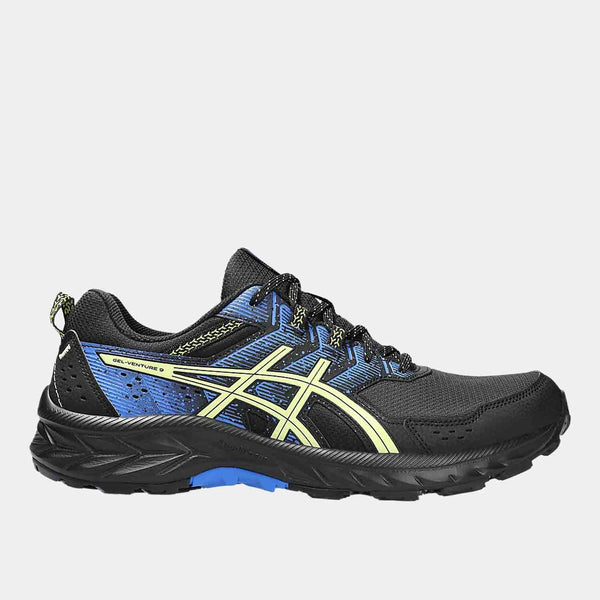 Side view of Men's Asics Gel-Venture 9 Extra Wide Trail Running Shoes.