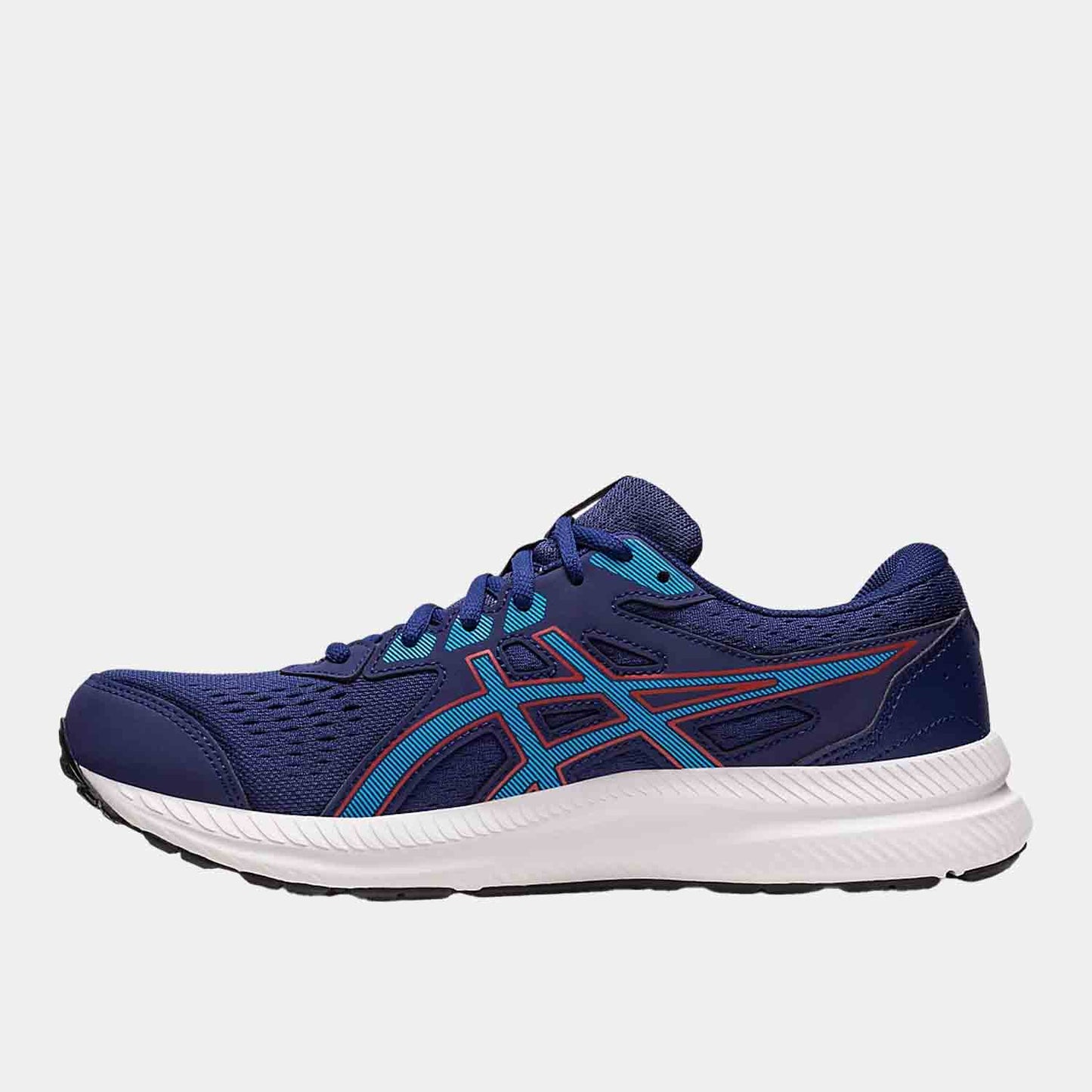 Side medial view of Men's Asics Gel-Contend 8 Running Shoes.