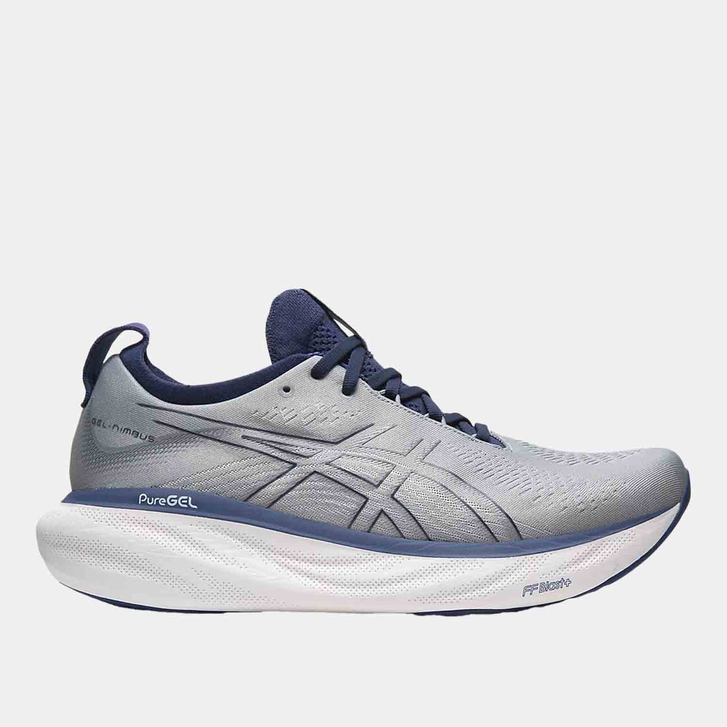 Side view of the Men's Asics Gel-Nimbus 25 Running Shoes.