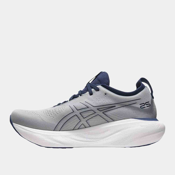 Side medial view of the Men's Asics Gel-Nimbus 25 Running Shoes.