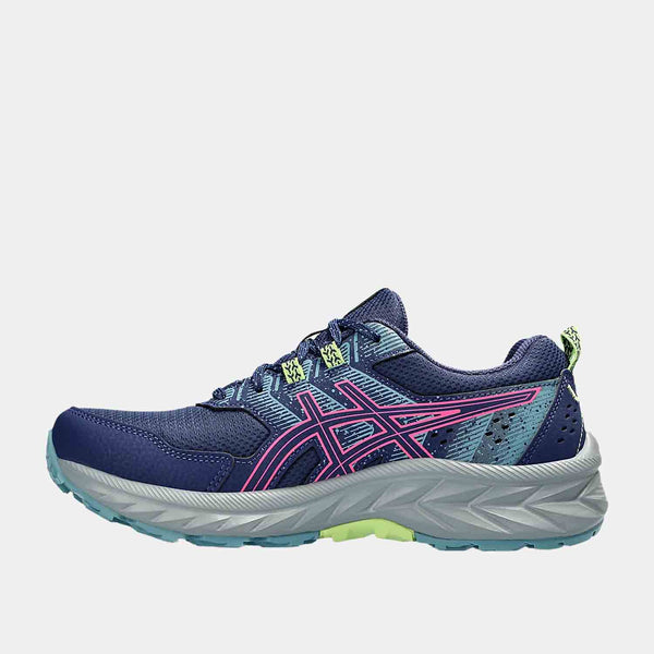 Side medial view of Women's Asics Gel-Venture 9 Trail Running Shoes.