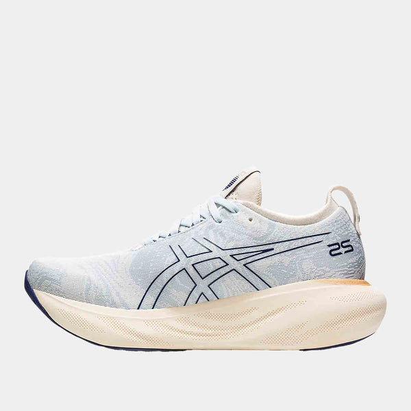 Side medial view of Women's Asics Gel-Nimbus 25 Running Shoes.