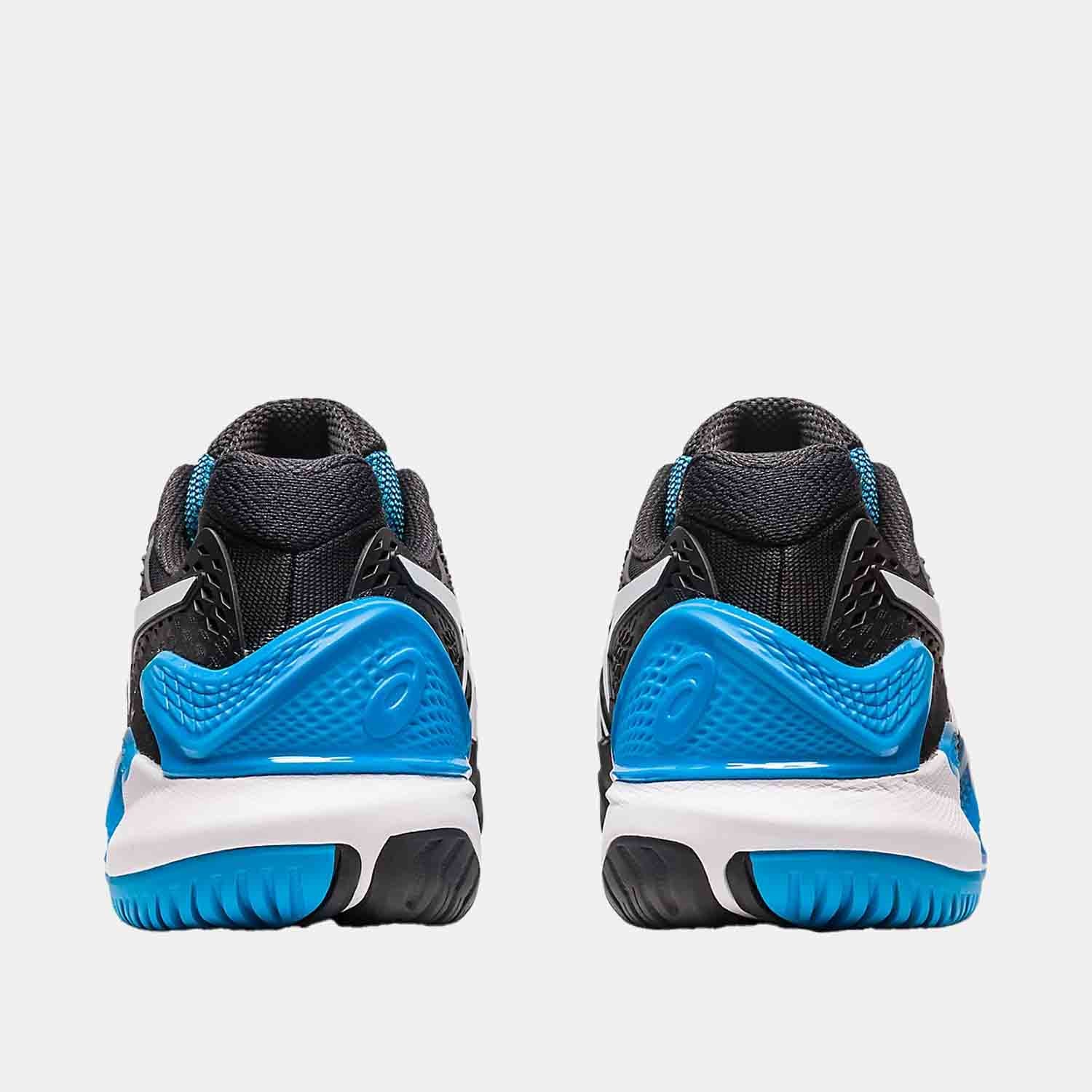 Rear view of the Men's Asics Gel-Resolution 9 Tennis Shoes.